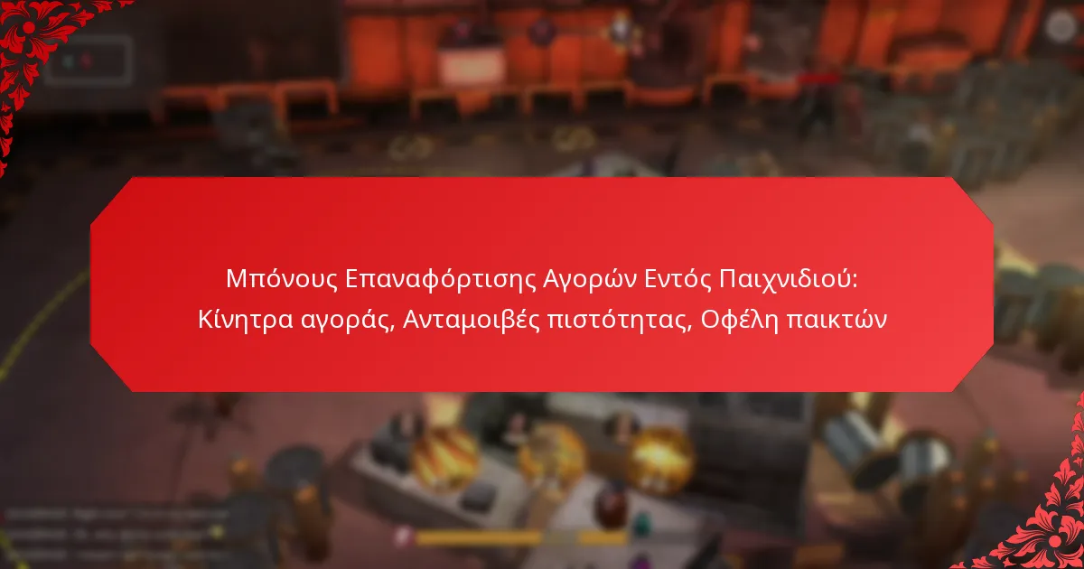 Μπόνους Επαναφόρτισης Αγορών Εντός Παιχνιδιού: Κίνητρα αγοράς, Ανταμοιβές πιστότητας, Οφέλη παικτών