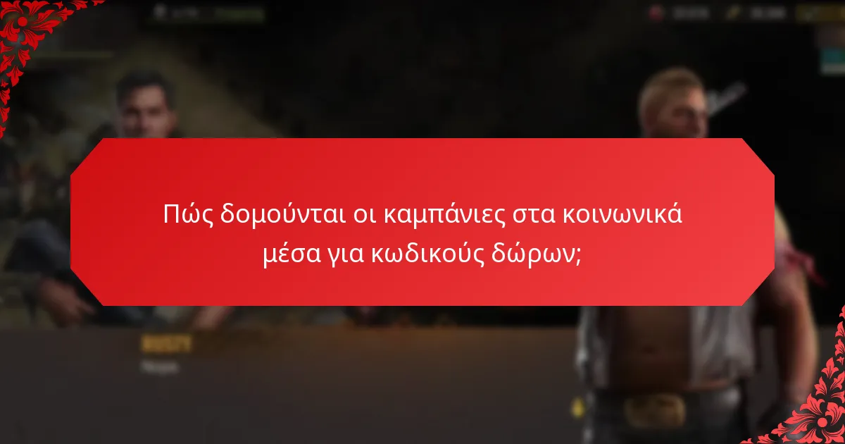 Πώς δομούνται οι καμπάνιες στα κοινωνικά μέσα για κωδικούς δώρων;